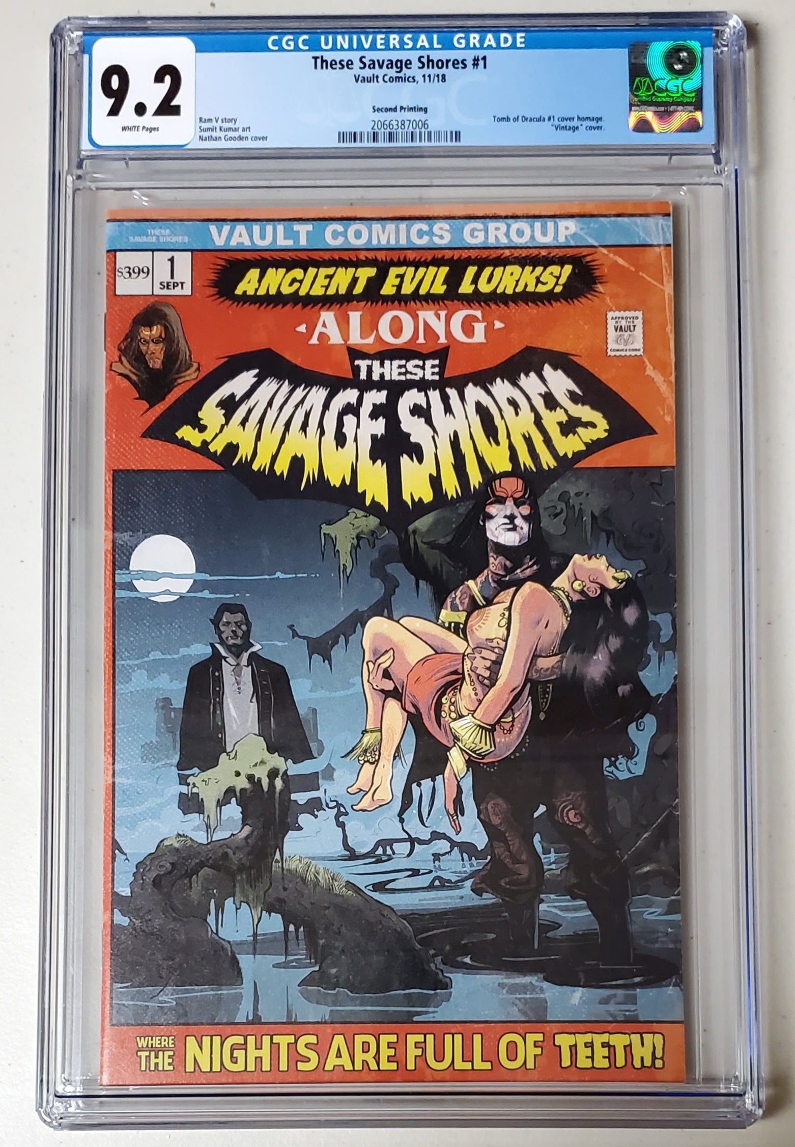 9.2 CGC These Savage Shores #1 2nd Print Homage Variant 2018 [2066387006] CGC CGC   