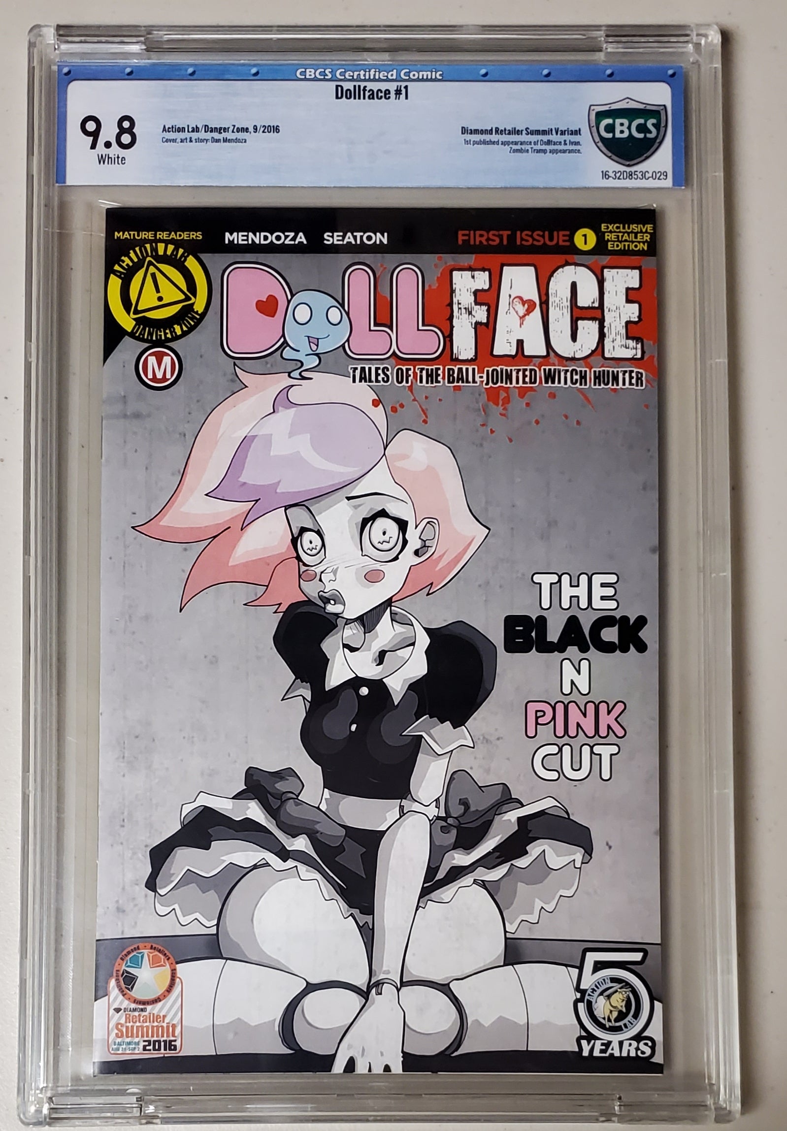 9.8 CBCS Dollface #1 Retailer Summit Variant 2016 CGC CGC   