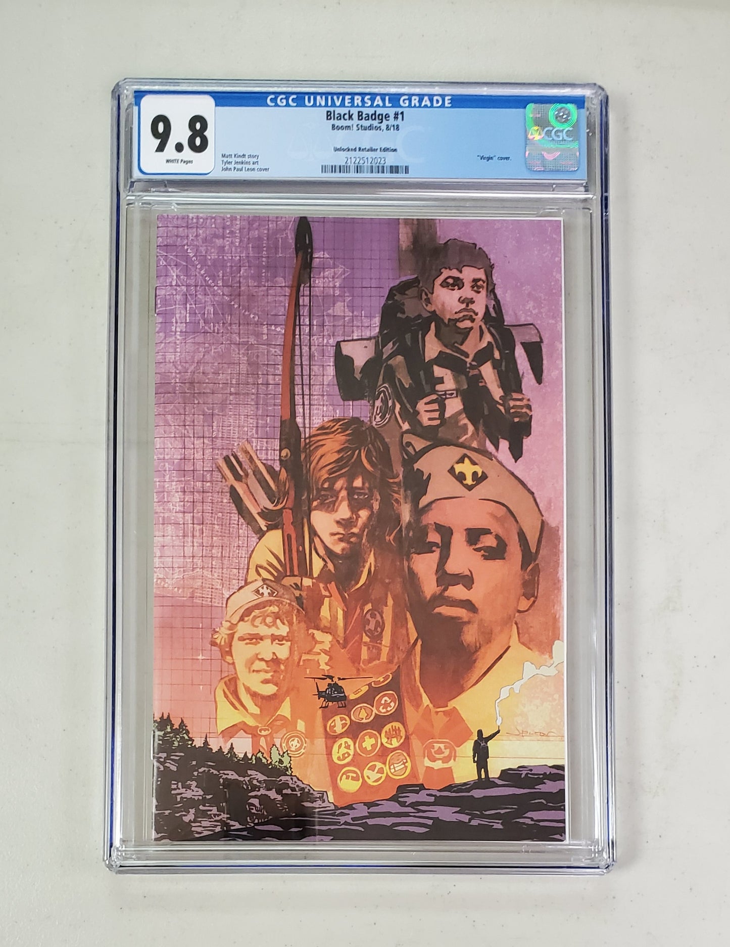 9.8 CGC Black Badge #1 Jean Paul Leon Virgin Variant 2018 (2122512023) CGC CGC   