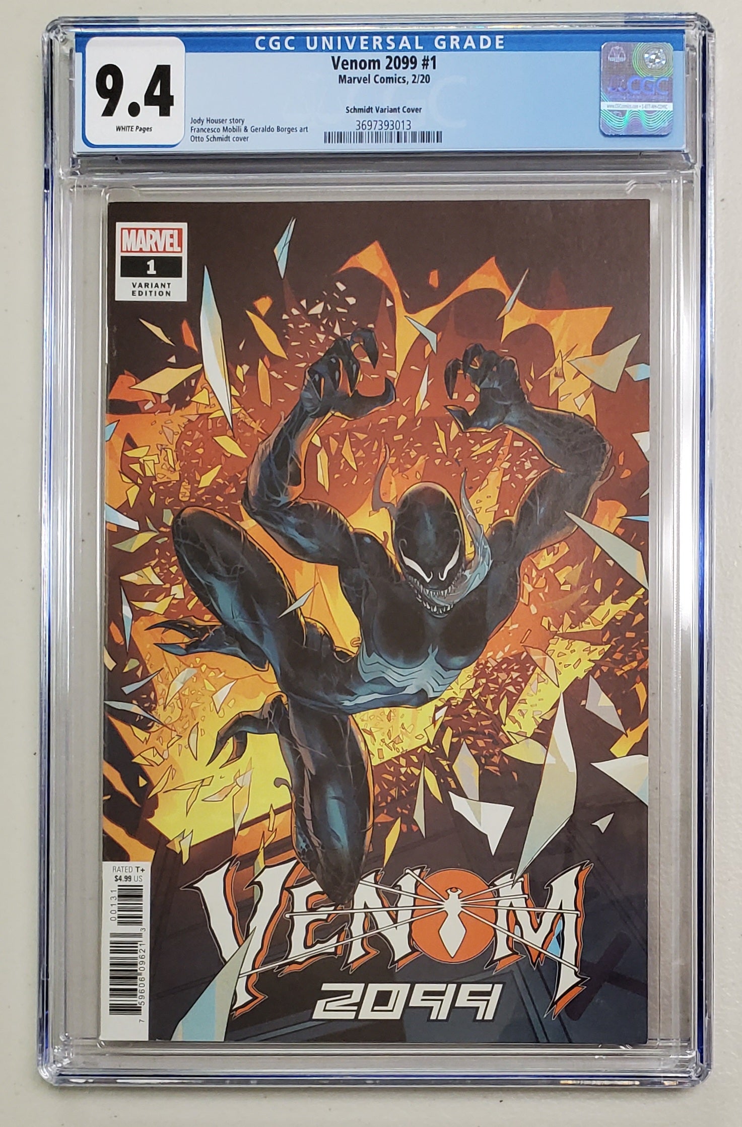 9.4 CGC Venom 2099 #1 Schmidt 1:25 Variant (1st App Alea Bell) 2020 CGC CGC   