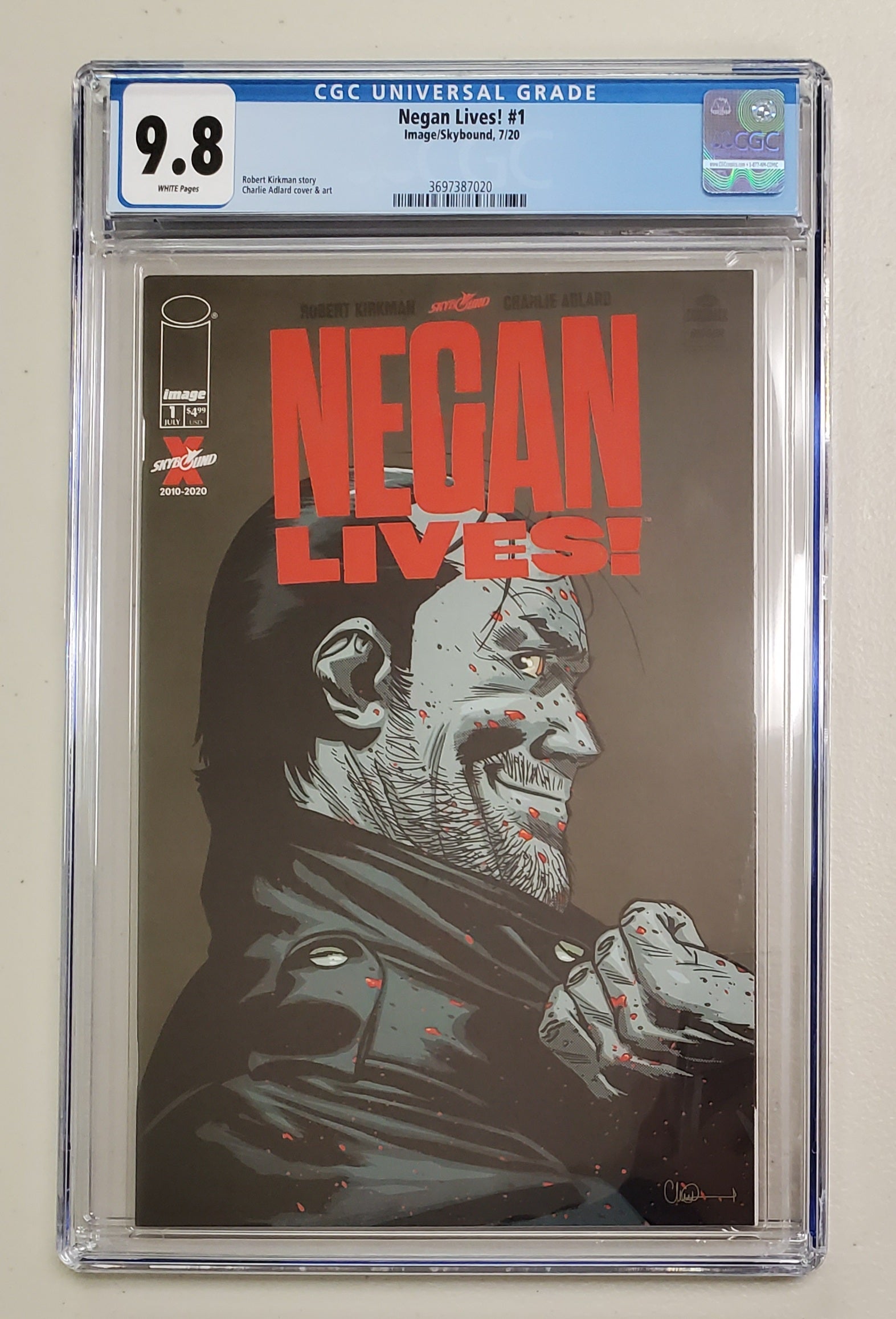 9.8 CGC NEGAN LIVES (WALKING DEAD) 2020 CGC IMAGE COMICS   