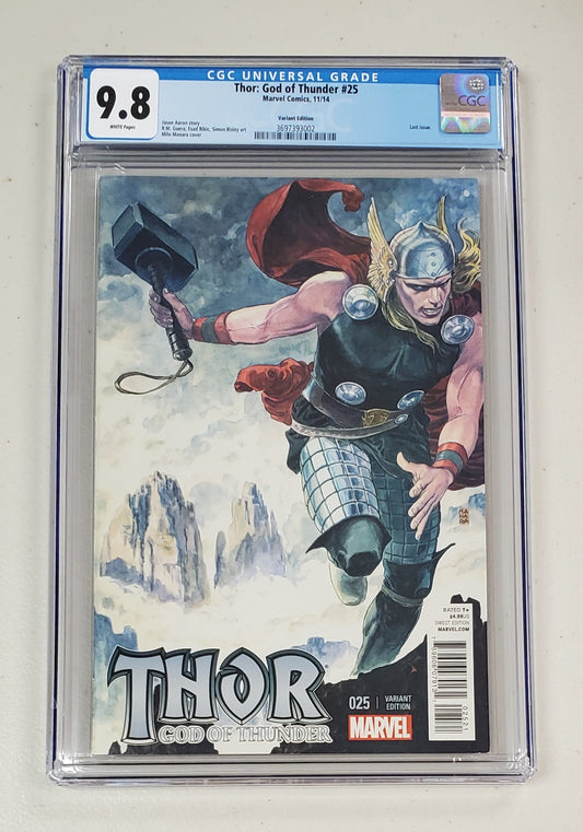 9.8 CGC Thor God of Thunder #25 Manara 1:25 Variant [3697393001]