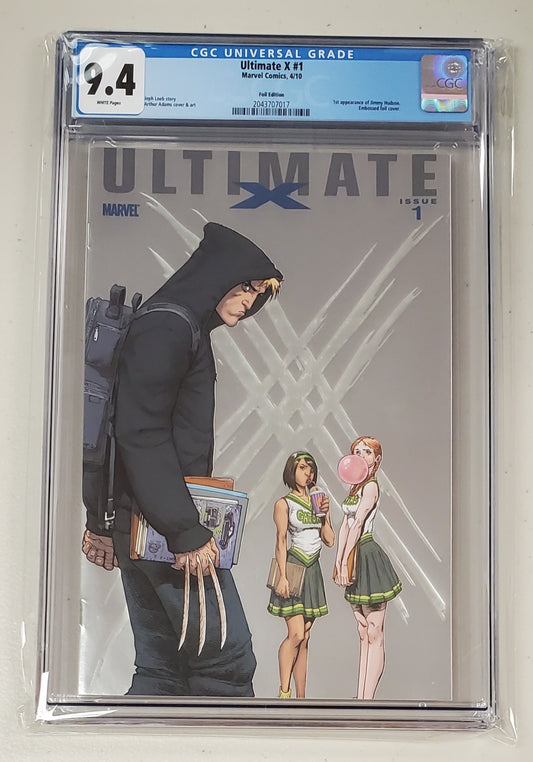 9.4 CGC Ultimate X #1 1:25 Foil Variant 2010 (1st App Wolverine's Son, Jimmy Hudson)
