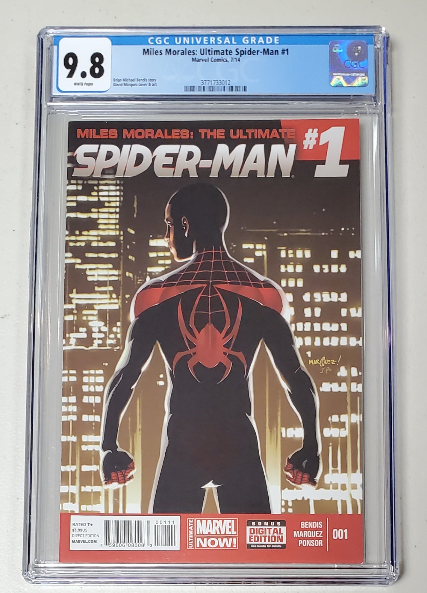 9.8 CGC MILES MORALES ULTIMATE SPIDER-MAN #1 [3771733012]