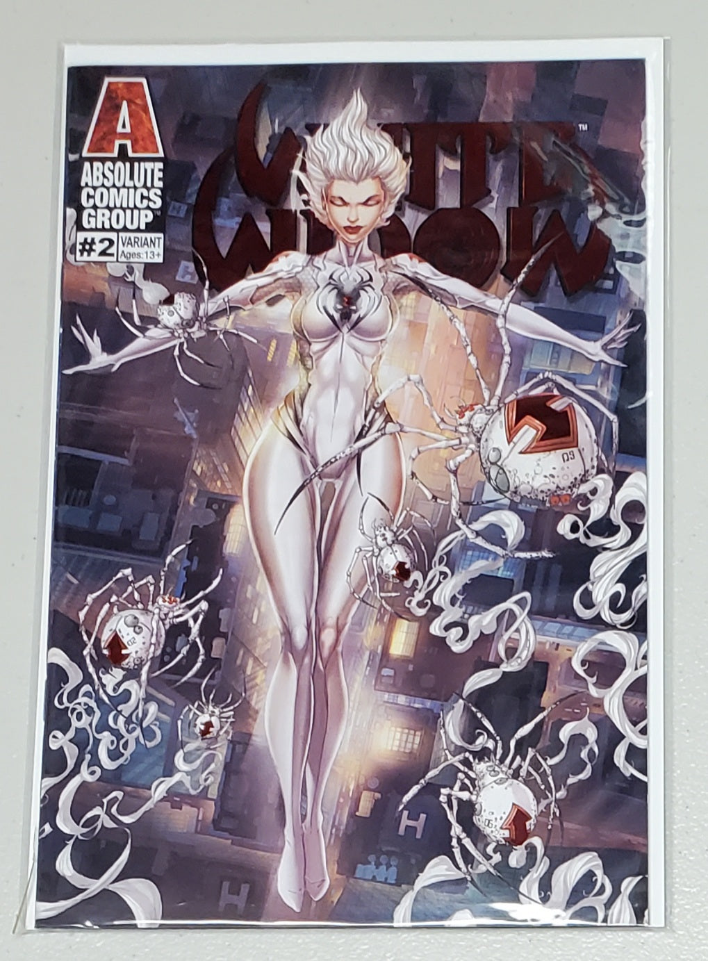 WHITE WIDOW #2 JAMIE TYNDALL VARIANT comic book ABSOLUTE COMICS GROUP / RED GI   