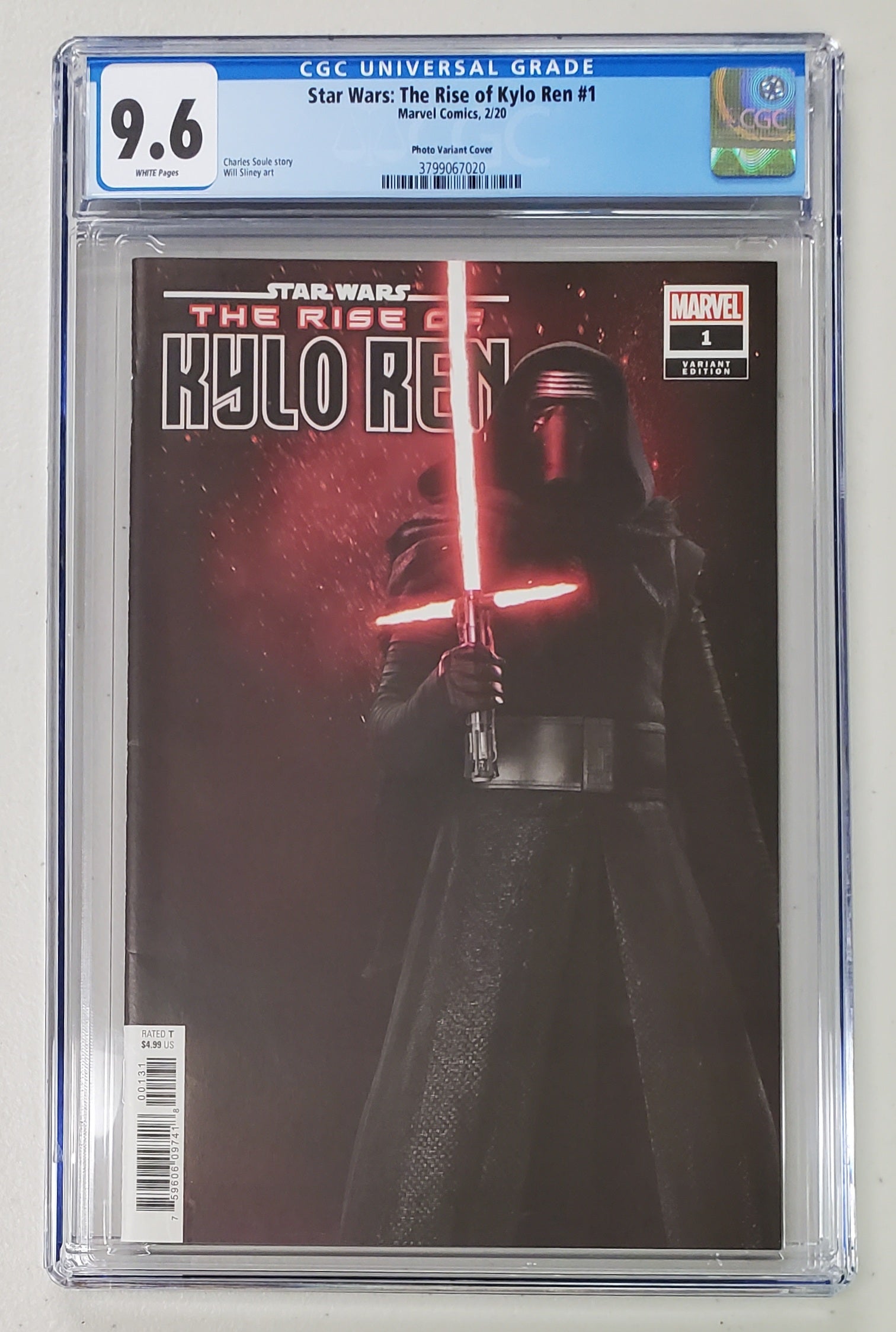 9.6 CGC RISE OF KYLO REN #1 1:10 MOVIE STAR WARS VARIANT [3799067020] CGC MARVEL COMICS   