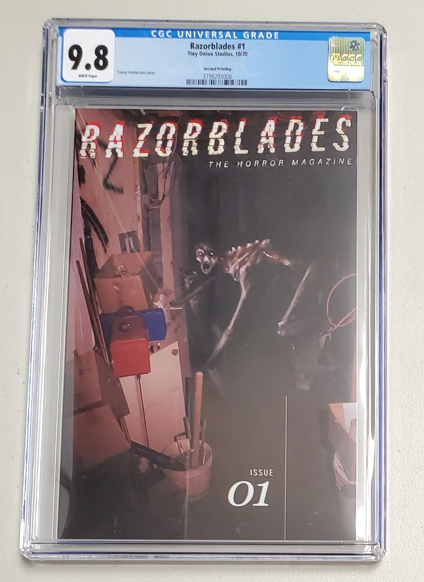 9.8 CGC RAZORBLADES #1 2ND PRINT [3799293008] Razorblades TINY ONION   