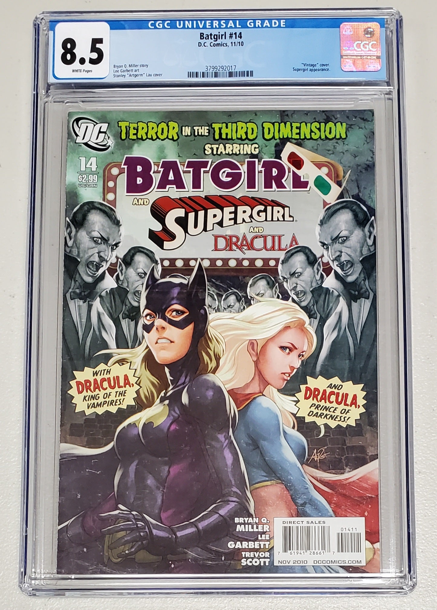 8.5 CGC BATGIRL #14 ARTGERM 2010 [3799292017] comic book DC COMICS   