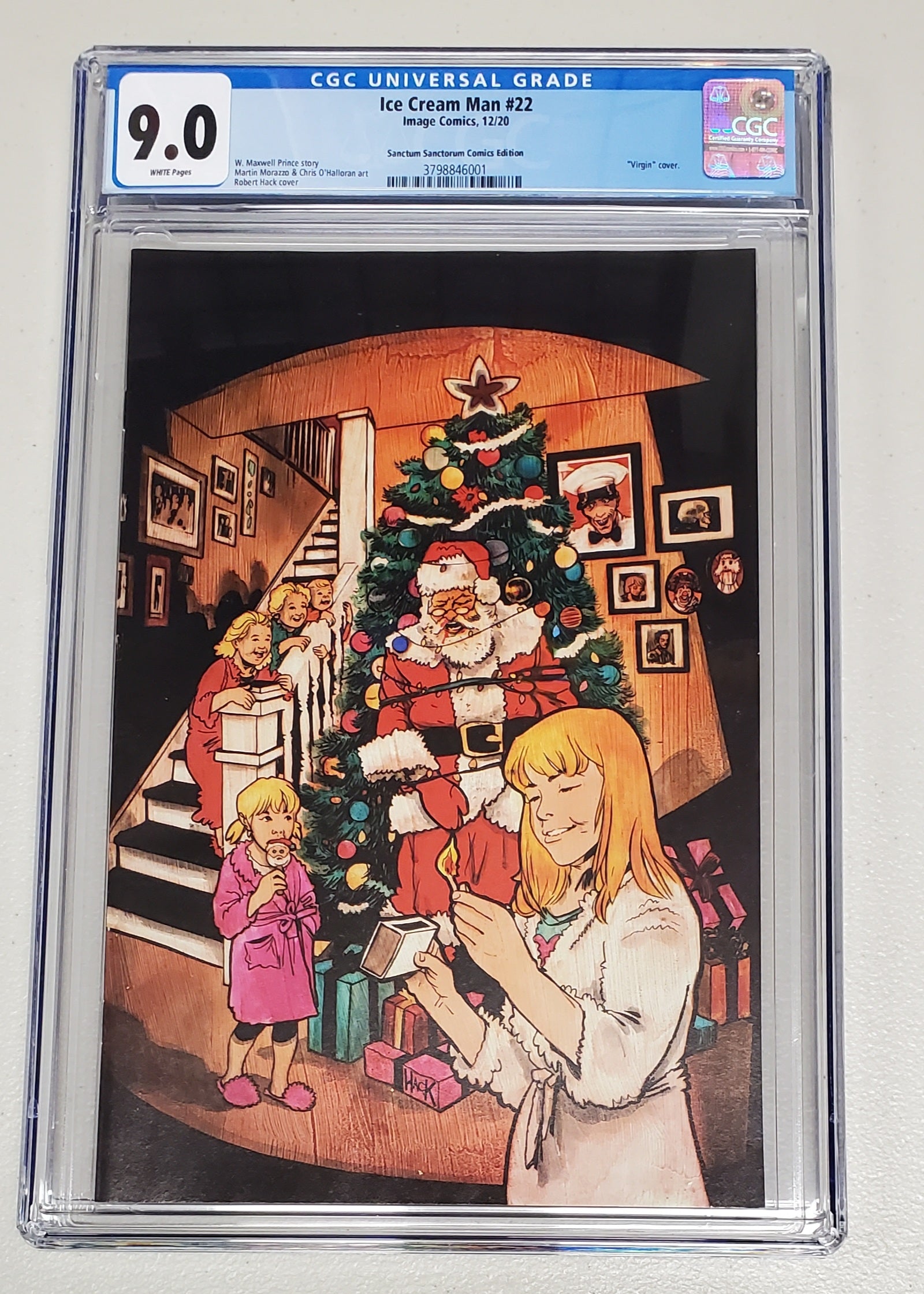 9.0 CGC ICE CREAM MAN #22 SSCO ROBERT HACK VIRGIN VARIANT [3798846001] Ice Cream Man IMAGE COMICS   