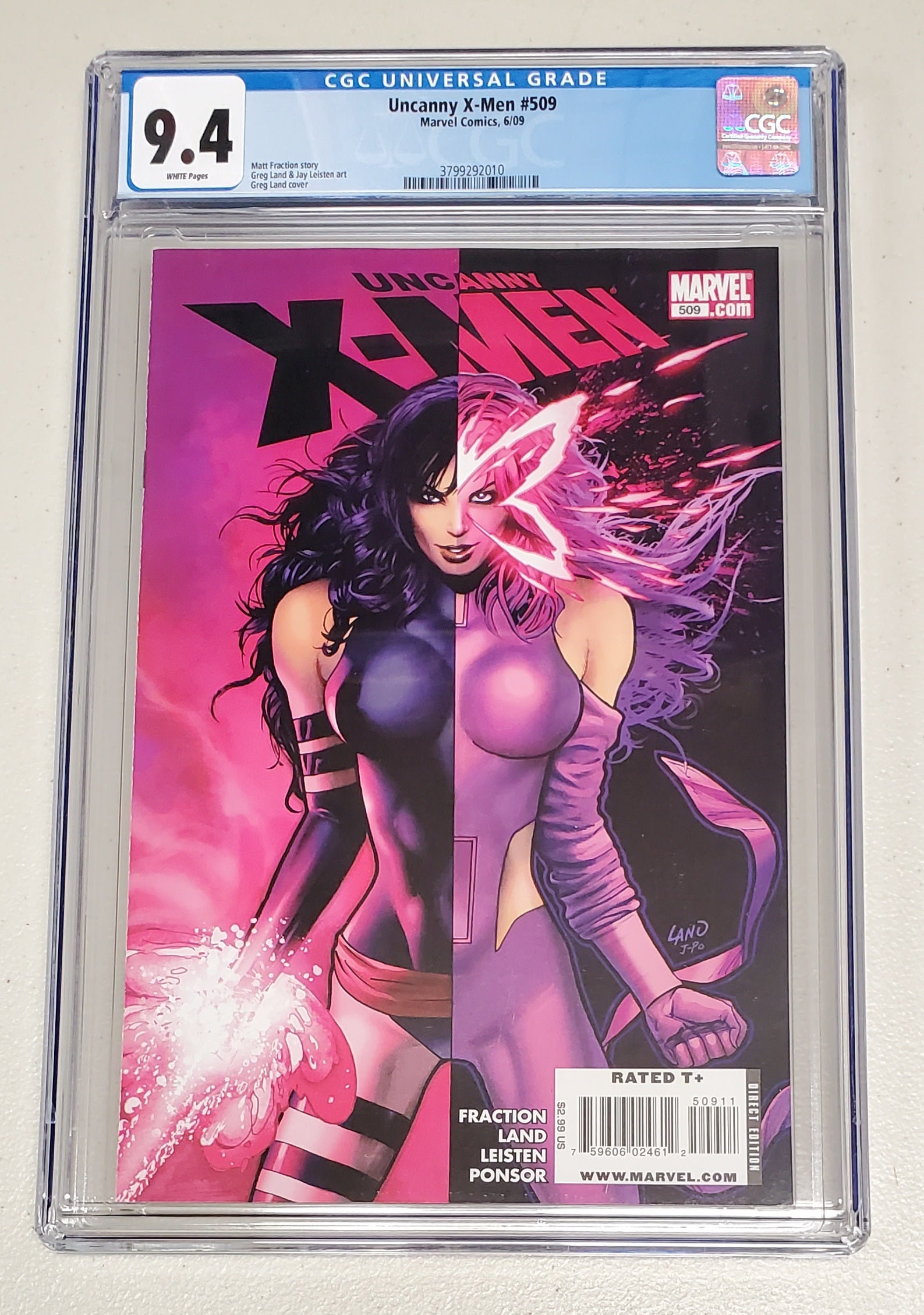 9.4 CGC UNCANNY X-MEN #509 [3799292010] comic book MARVEL COMICS   