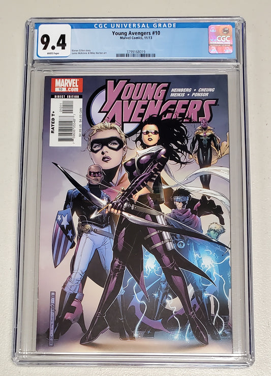 9.4 CGC YOUNG AVENGERS #10 (1ST TOMMY SHEPHERD SPEED) [3799168019]