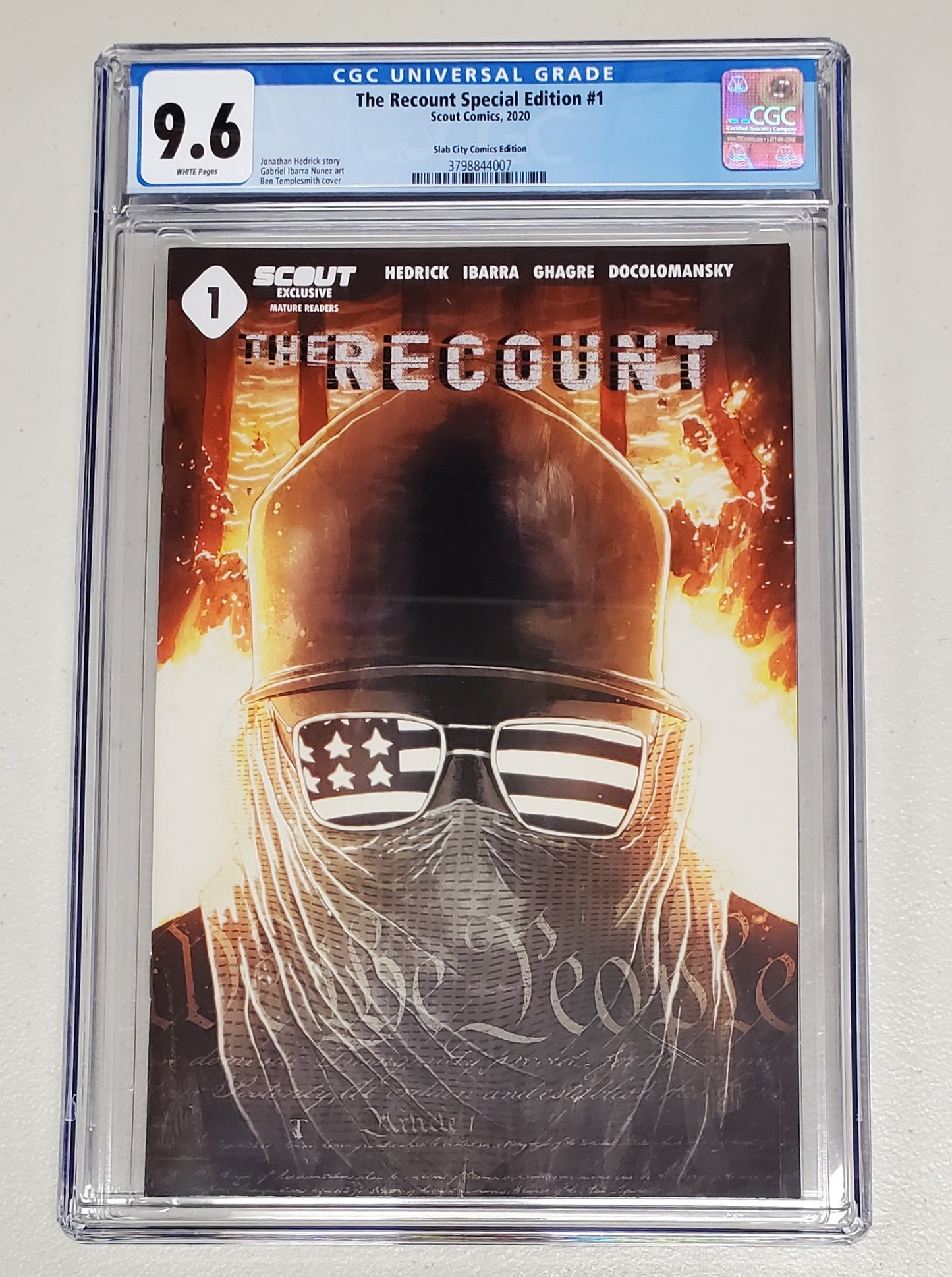 9.6 CGC RECOUNT SPECIAL EDITION #1 TEMPLESMITH VARIANT [3798844007] CGC TINY ONION   