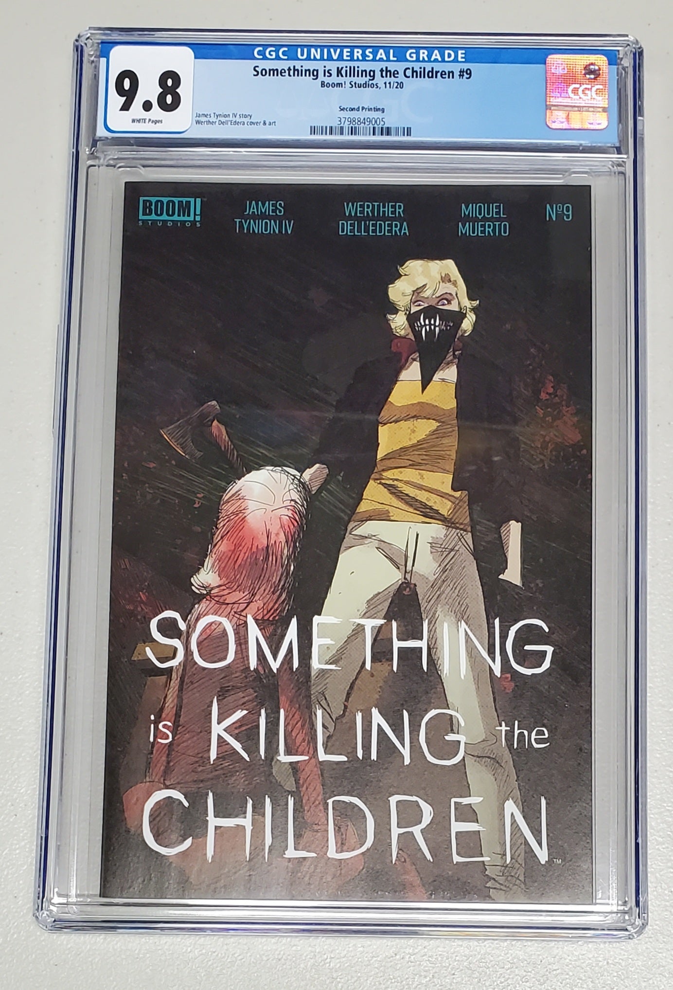 9.8 CGC SOMETHING IS KILLING THE CHILDREN #9 2ND PRINT VARIANT [3798849005]