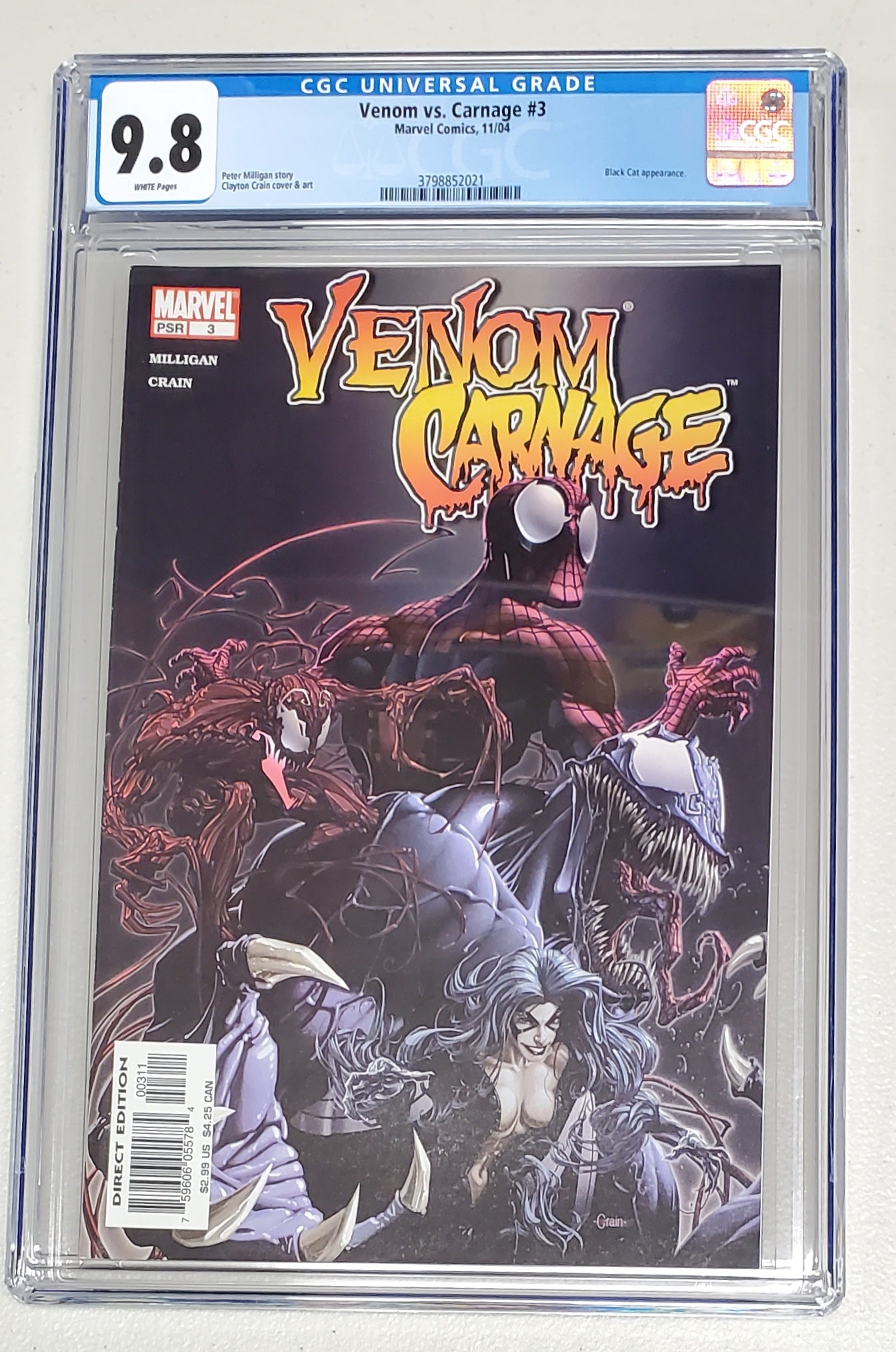 9.8 CGC VENOM VS CARNAGE #3 2004 [3798852021] comic MARVEL COMICS   