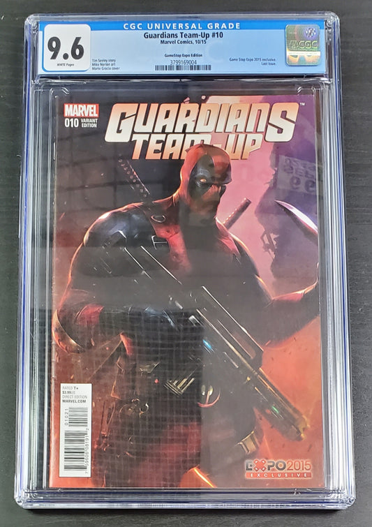 9.6 CGC GUARDIANS TEAM-UP #10 GAMESTOP EXPO VARIANT 2015 LAST ISSUE [3799169004] CGC MARVEL COMICS   