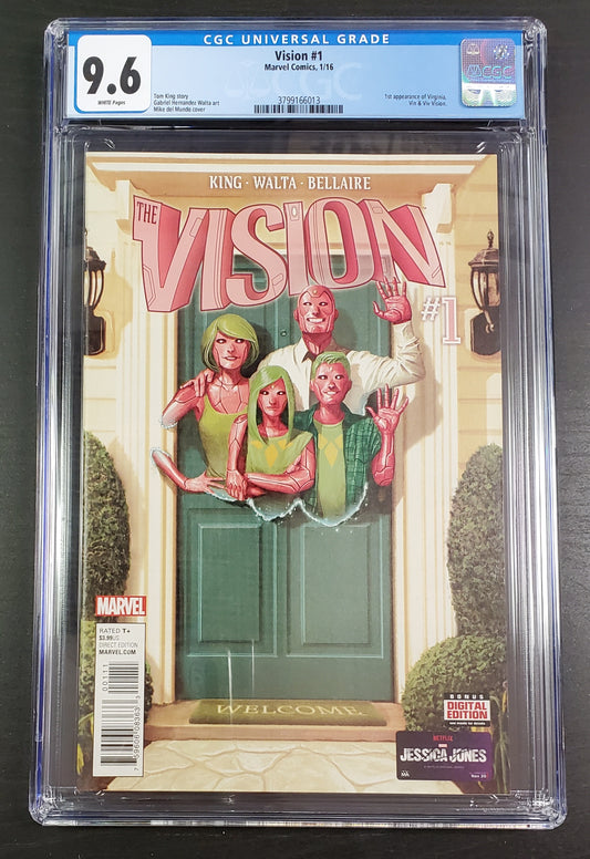 9.6 CGC VISION #1 (1ST APP VIV VISION) [3799166013] CGC MARVEL COMICS   