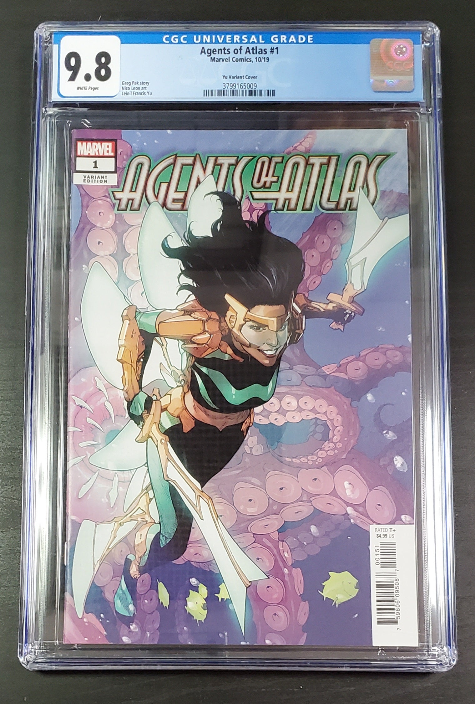 9.8 CGC AGENTS OF ATLAS #1 LEINIL YU VARIANT [3799165009] CGC MARVEL COMICS   