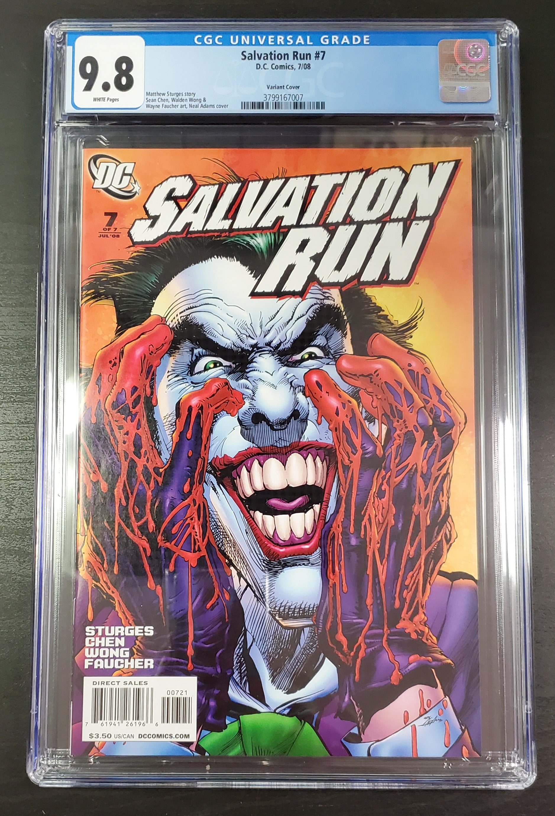 9.8 CGC SALVATION RUN #7 NEAL ADAMS VARIANT [3799167007] comic book DC COMICS   