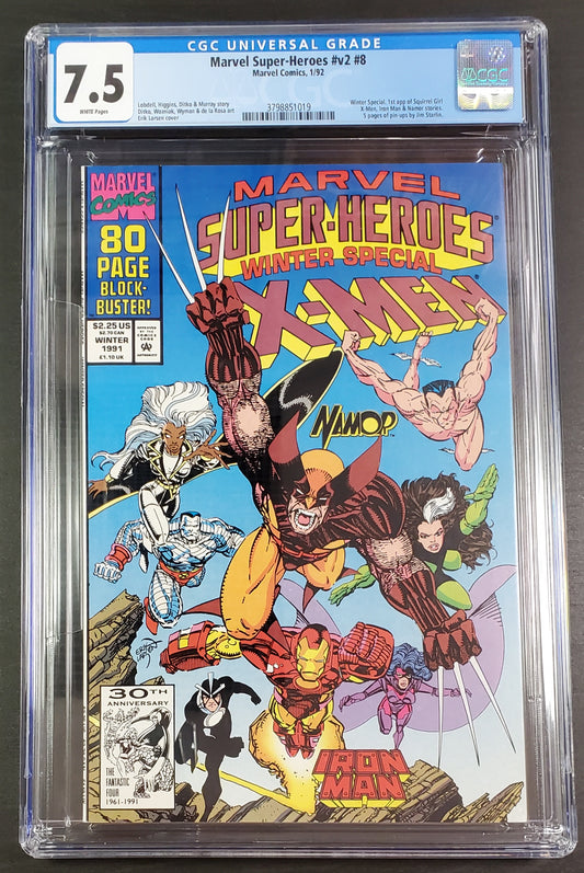7.5 CGC Marvel Super-Heroes #v2 #8 (1st App Squirrel Girl) 1992 [3798851019]