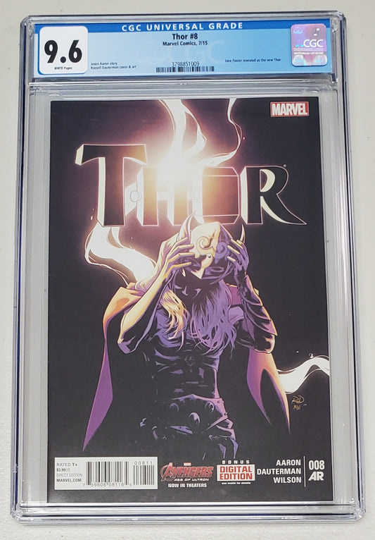 9.6 CGC Thor #8 (Jane Foster revealed as new Thor) 2015 [3798851009]