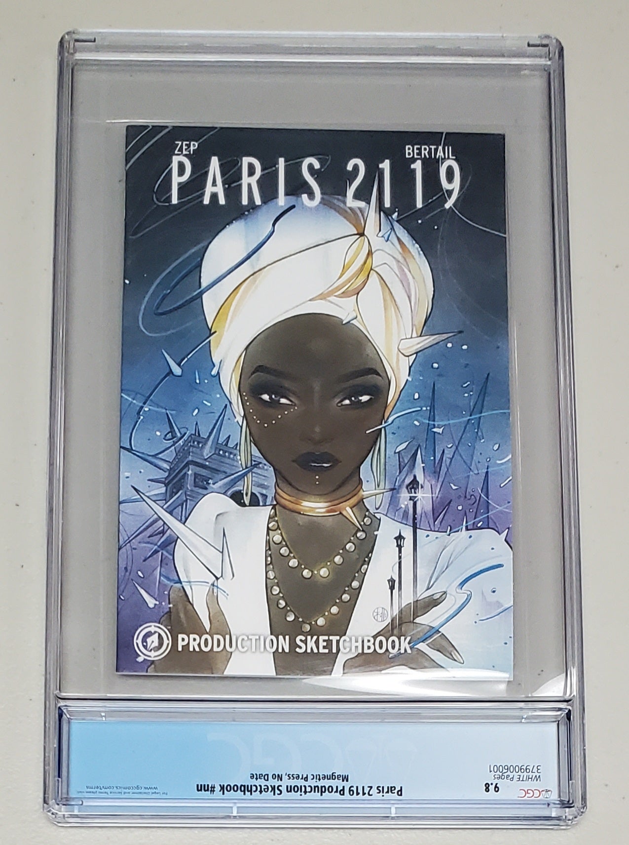 9.8 CGC PARIS 2119 PRODUCTION SKETCHBOOK BERTAIL & MOMOKO FLIP [3799006001] comic book MAGNETIC PRESS INC.   