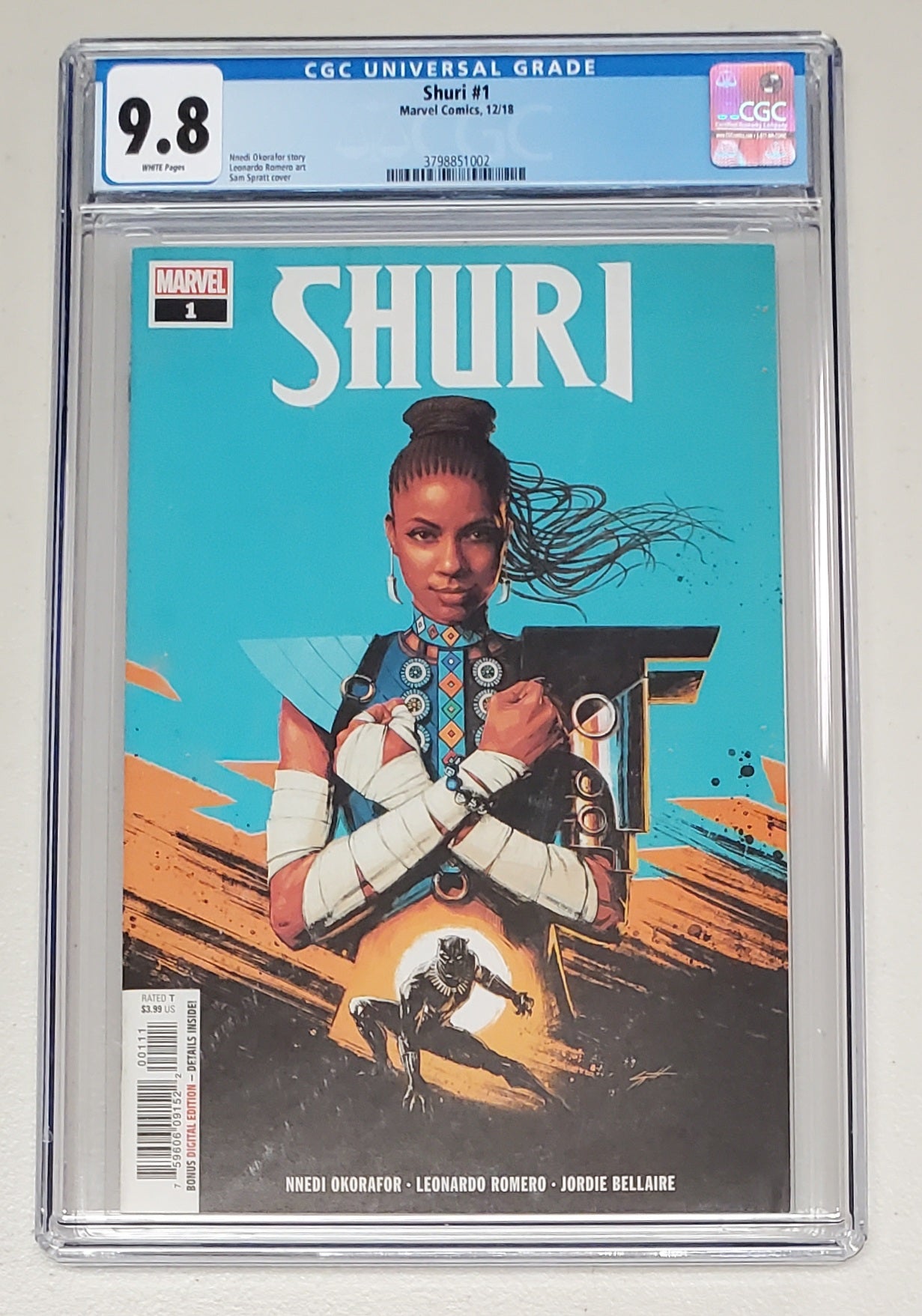 9.8 CGC SHURI #1 [3798851002] CGC MARVEL COMICS   