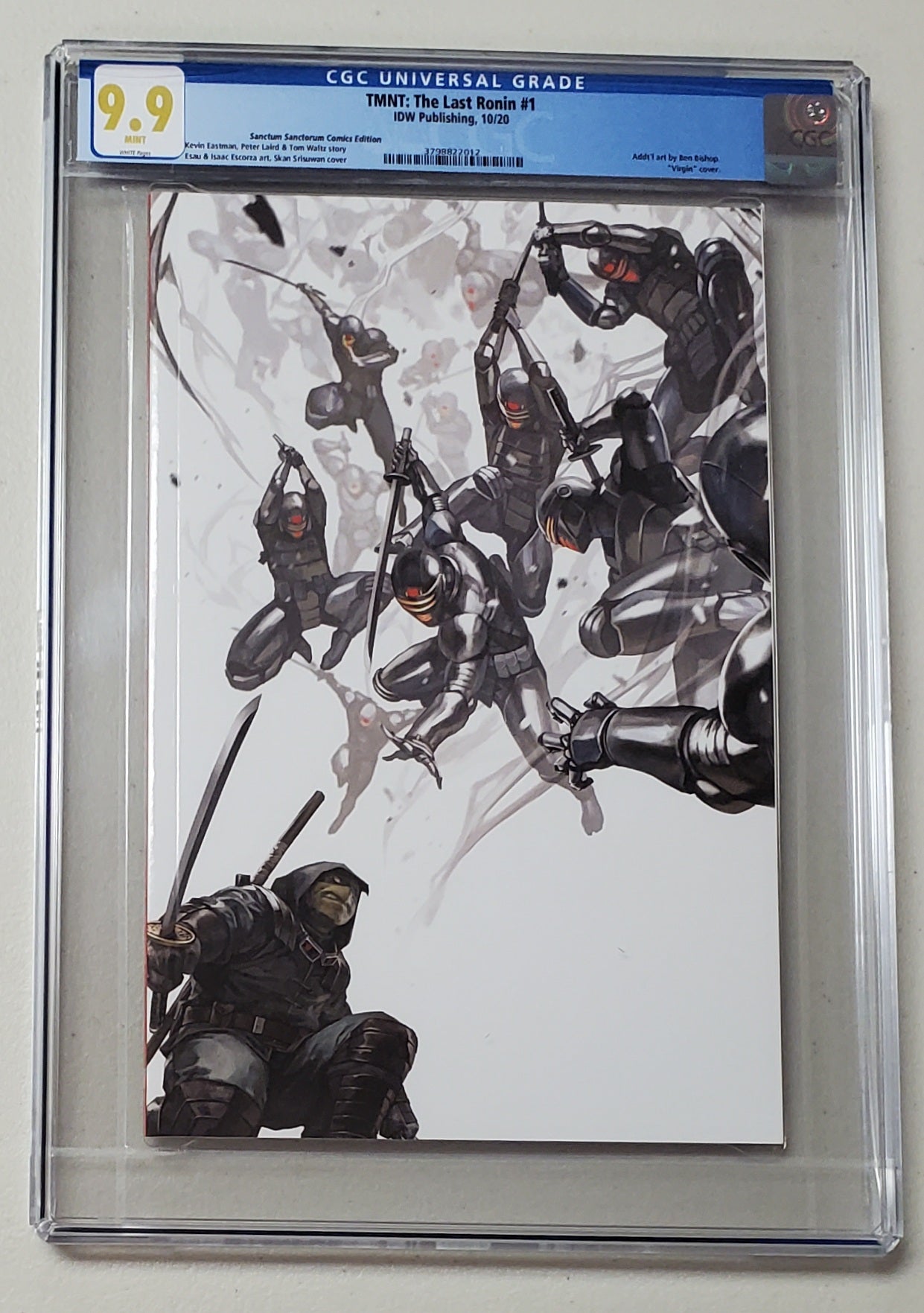 9.9 CGC TMNT THE LAST RONIN #1 SSCO SKAN SRISUWAN HOMAGE VIRGIN VARIANT [3798822012] comic book IDW PUBLISHING   
