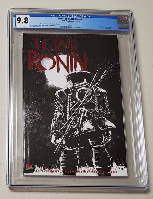 9.8 CGC TMNT THE LAST RONIN #1 2ND PRINT THANK YOU FOIL VARIANT [3798822017]
