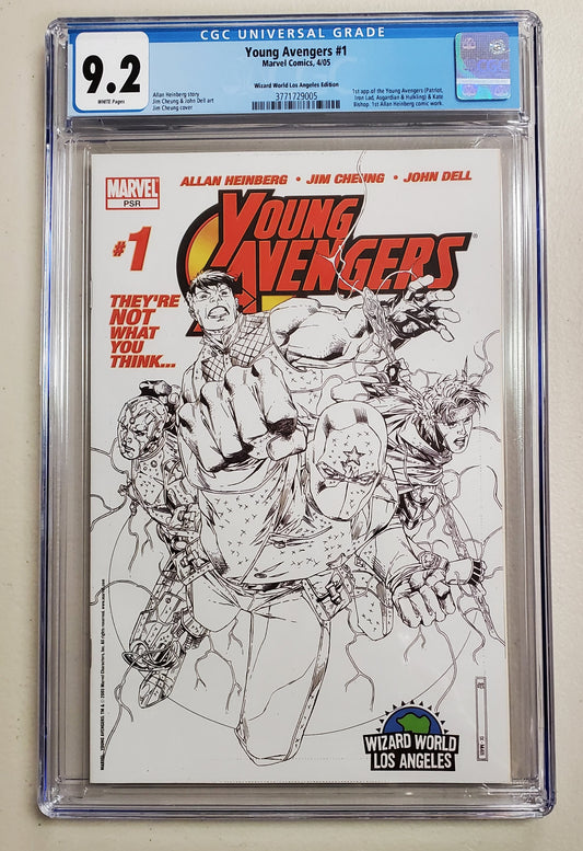 9.2 CGC YOUNG AVENGERS #1 WIZARD WORLD LOS ANGELES (1ST APP YOUNG AVENGERS) 2005 [3771729005]