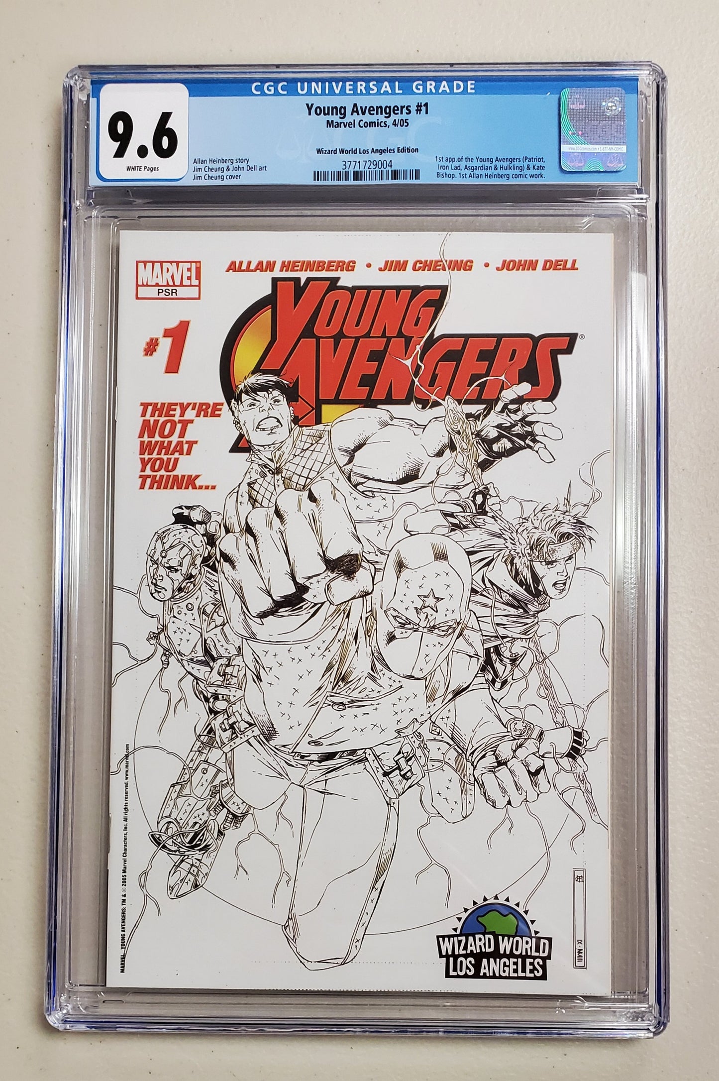 9.6 CGC YOUNG AVENGERS #1 WIZARD WORLD LOS ANGELES (1ST APP YOUNG AVENGERS) 2005 [3771729004]