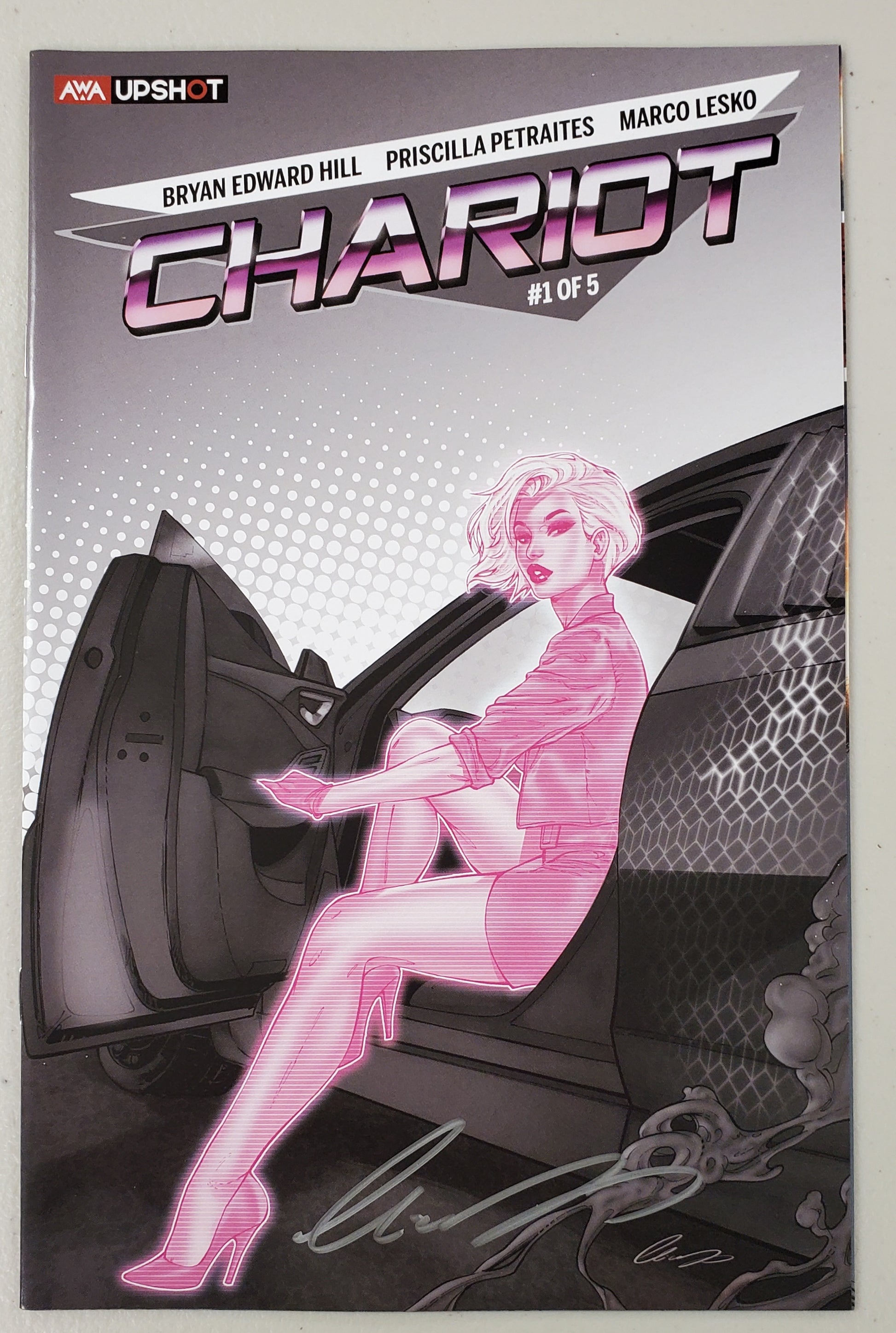 CHARIOT #1 SPLASH COLOR VARIANT SIGNED BY ELIAS CHATZOUDIS  ARTISTS WRITERS & ARTISANS INC   