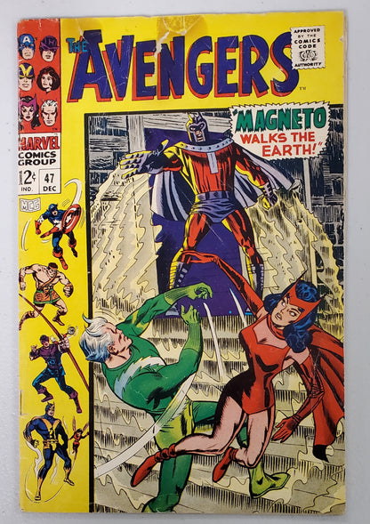 AVENGERS #47 (1ST APP DANE WHITMAN BECOMES NEW BLACK KNIGHT IN NEXT ISSUE) 1967 comic books MARVEL COMICS   