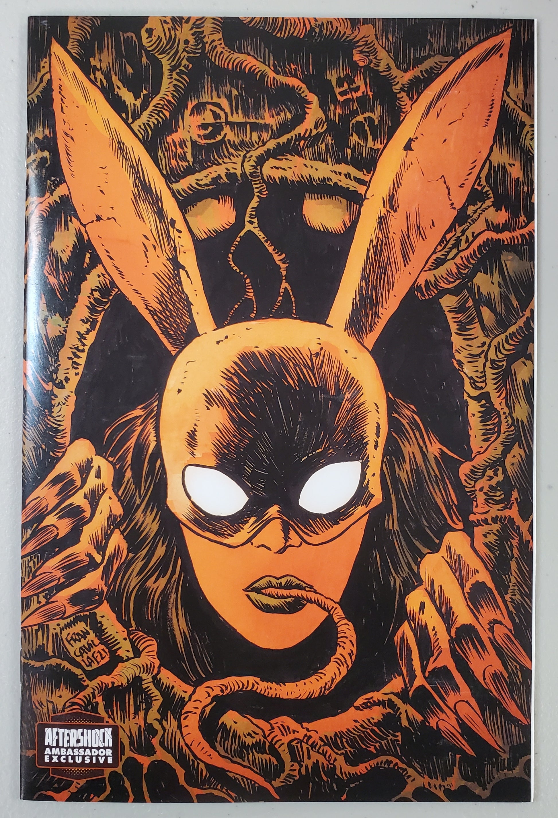 BUNNY MASK #1 AFTERSHOCK AMBASSADOR FRANCIVILLA EXCLUSIVE VARIANT 2021 Bunny Mask AFTERSHOCK COMICS