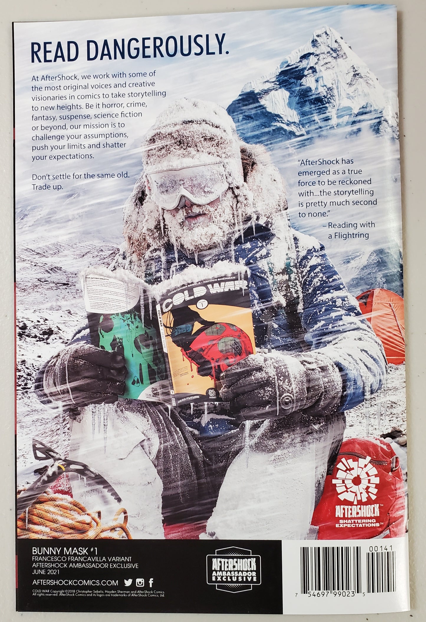 BUNNY MASK #1 AFTERSHOCK AMBASSADOR FRANCIVILLA EXCLUSIVE VARIANT 2021 Bunny Mask AFTERSHOCK COMICS