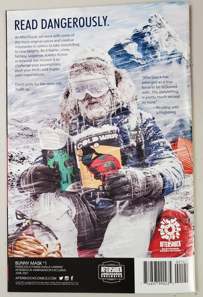 BUNNY MASK #1 AFTERSHOCK AMBASSADOR FRANCIVILLA EXCLUSIVE VARIANT 2021 Bunny Mask AFTERSHOCK COMICS