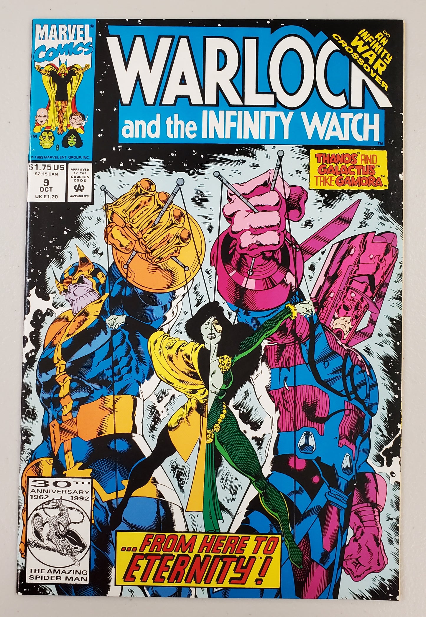 WARLOCK & THE INFINITY WATCH #9 1992  MARVEL COMICS   