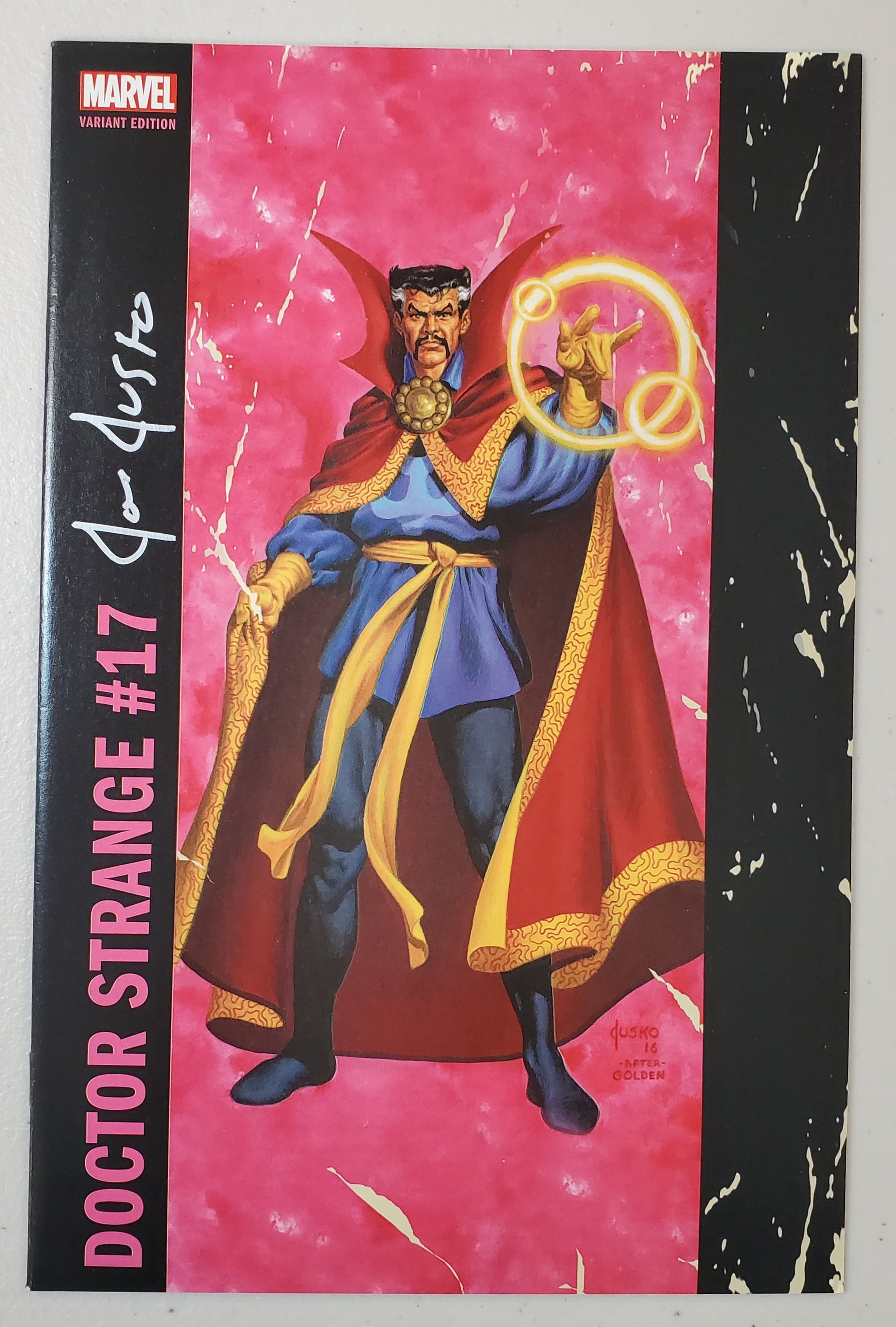 DOCTOR STRANGE #17 CORNER BOX VARIANT SIGNED BY JOE JUSKO comic book MARVEL COMICS   