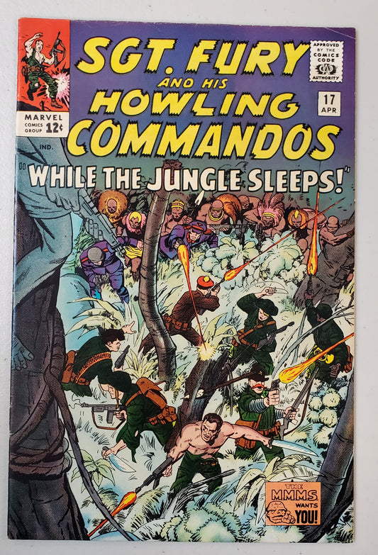 SGT FURY AND HIS HOWLING COMMANDOS #17 1965