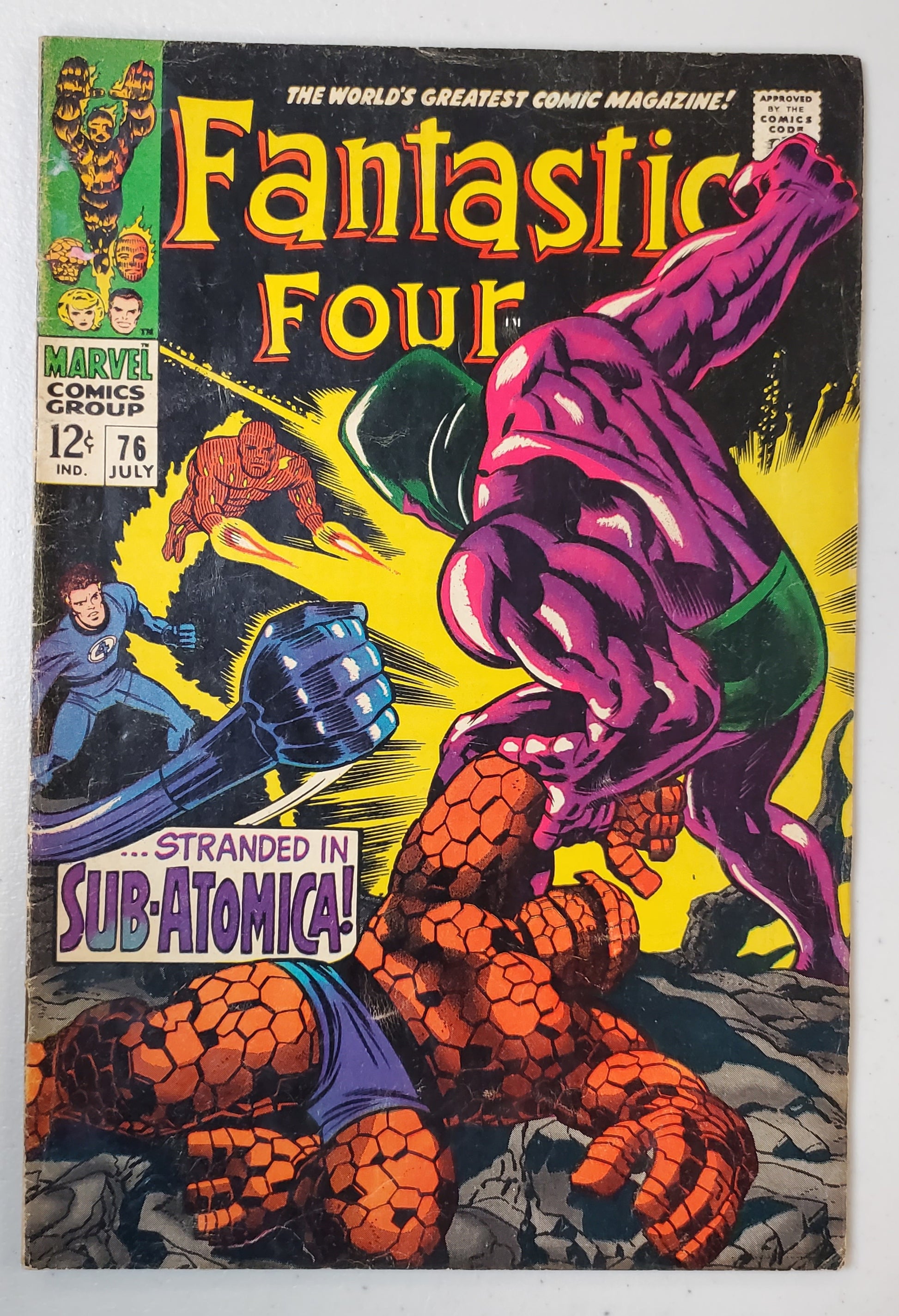 FANTASTIC FOUR #76 (1ST APP INDESTRUCTABLE) 1968 comic books MARVEL COMICS   