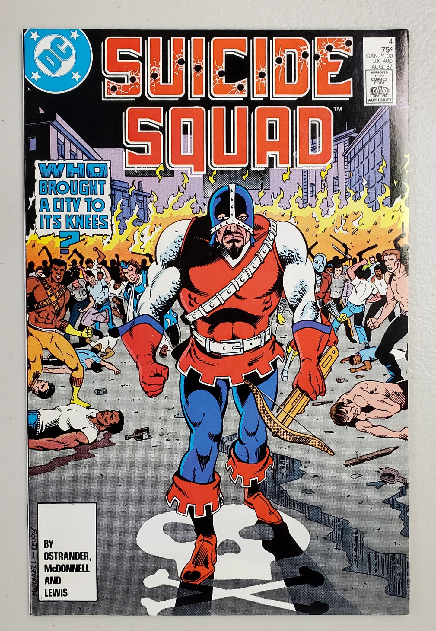 SUICIDE SQUAD #4 (1ST APP WILLIAM HELLER WHITE DRAGON) 1987 comic book DC COMICS   