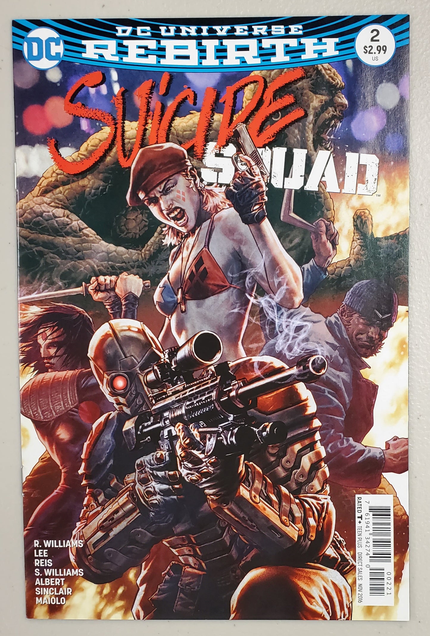 SUICIDE SQUAD #2 VARIANT (1ST APP EMILIA HARCOURT) 2016 comic book DC COMICS   