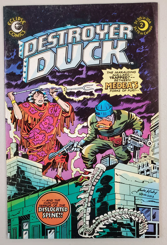 DESTROYER DUCK #2 comic book ECLIPSE COMICS   