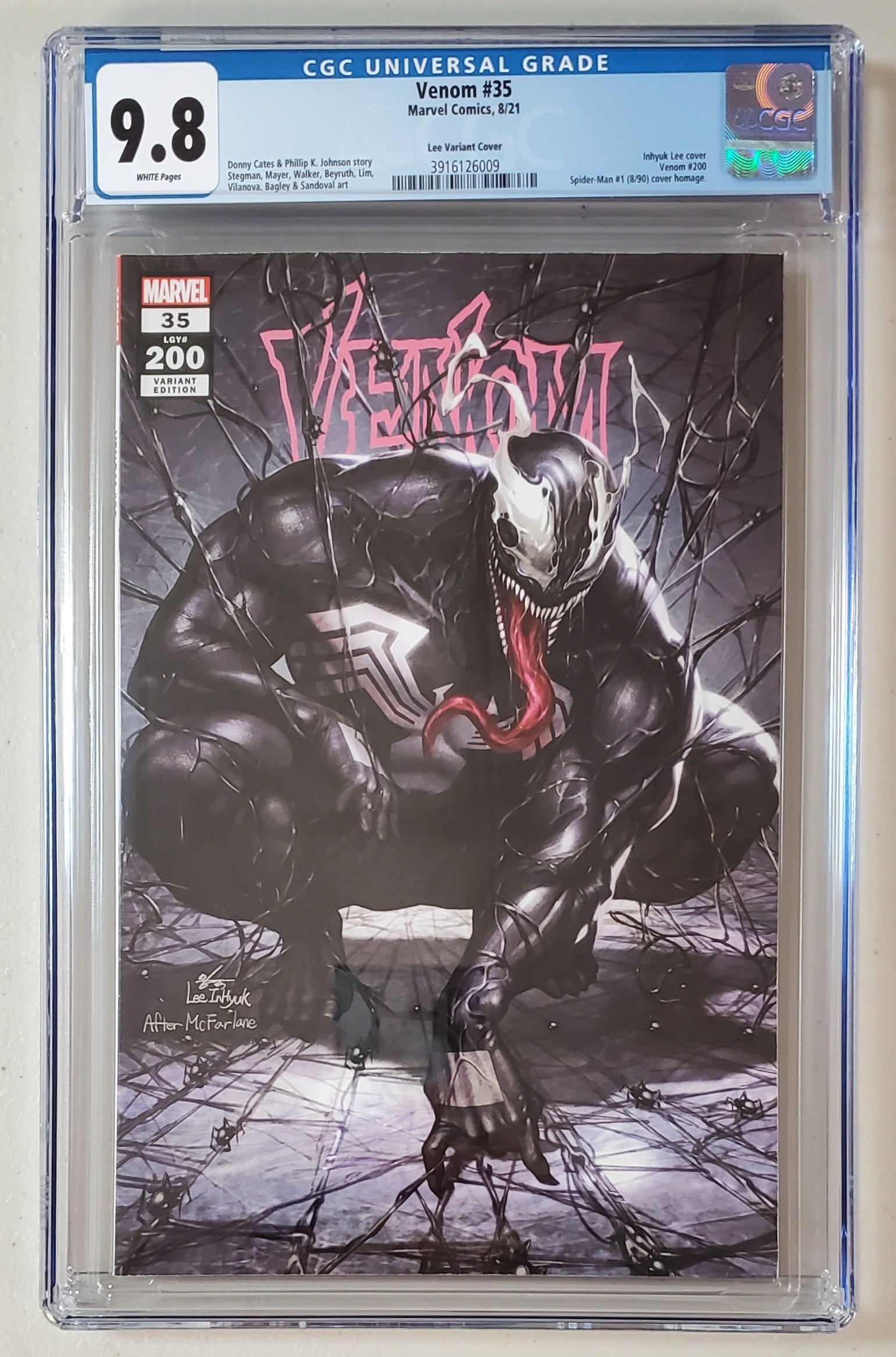 9.8 CGC VENOM #35 INHYUK LEE VARIANT [3916126009] Venom DC COMICS   