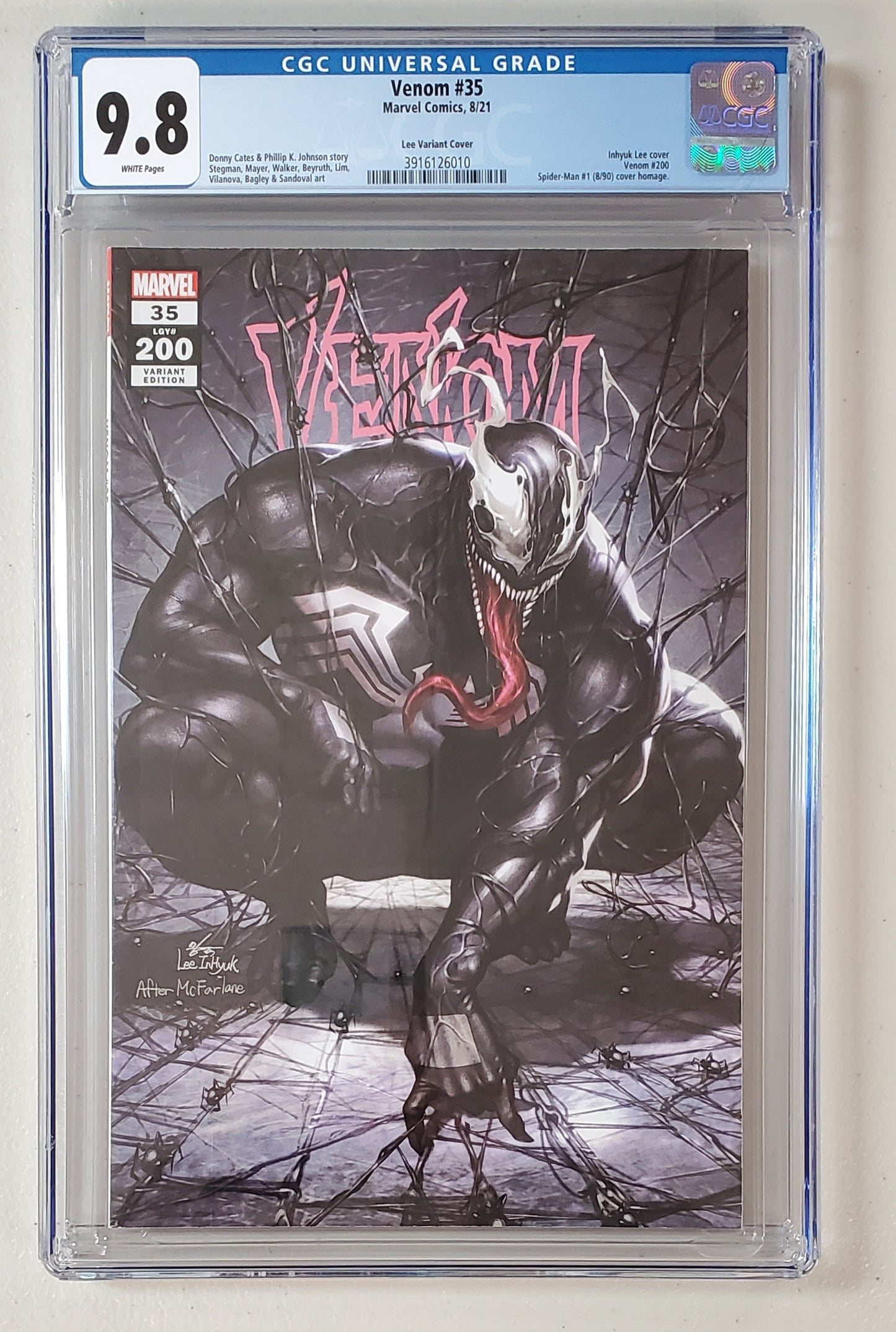 9.8 CGC VENOM #35 INHYUK LEE VARIANT [3916126010] Venom DC COMICS   