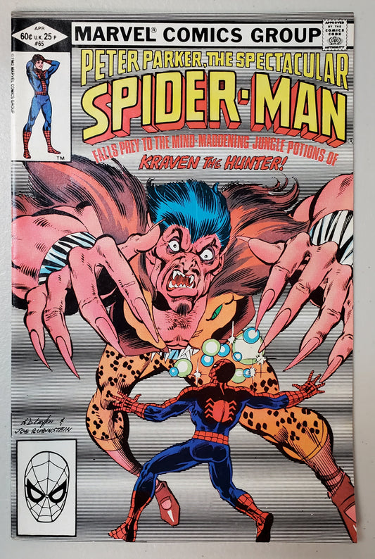 SPECTACULAR SPIDER-MAN #65 (2ND APP CALYPSO) 1982