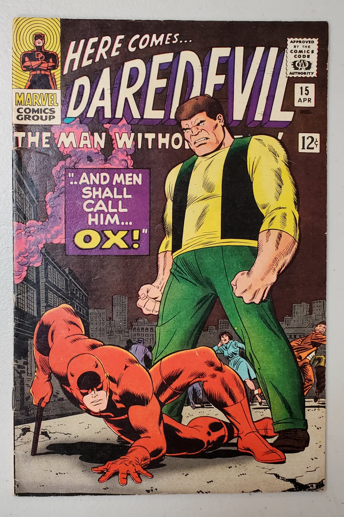 DAREDEVIL #15 (DEATH OF OX) 1966 comic books MARVEL COMICS   