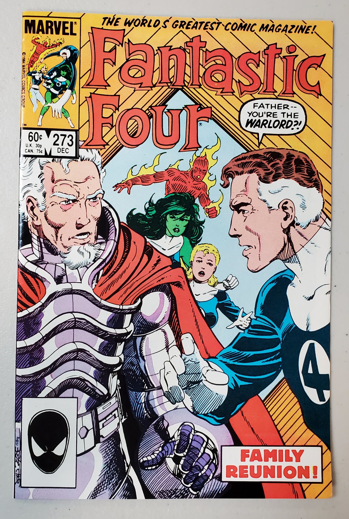 FANTASTIC FOUR #273 1984 (1ST APP NATHANIEL RICHARDS) comic books MARVEL COMICS   