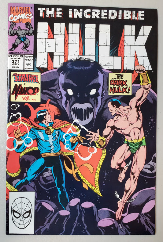 INCREDIBLE HULK #371 (DR STRANGE & NAMOR VS DARK HULK) 1990