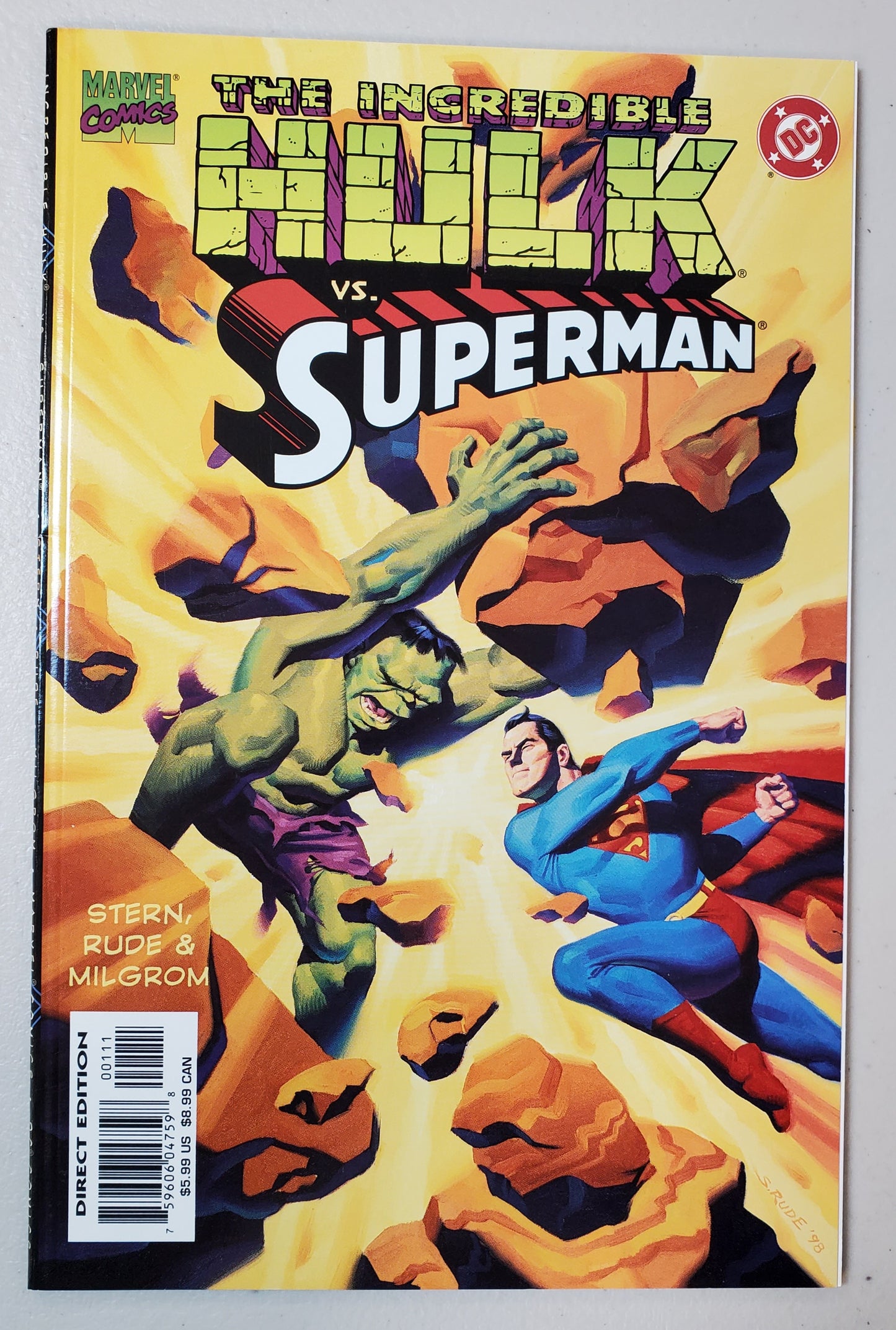 INCREDIBLE HULK VS SUPERMAN 1999 comic books MARVEL COMICS   