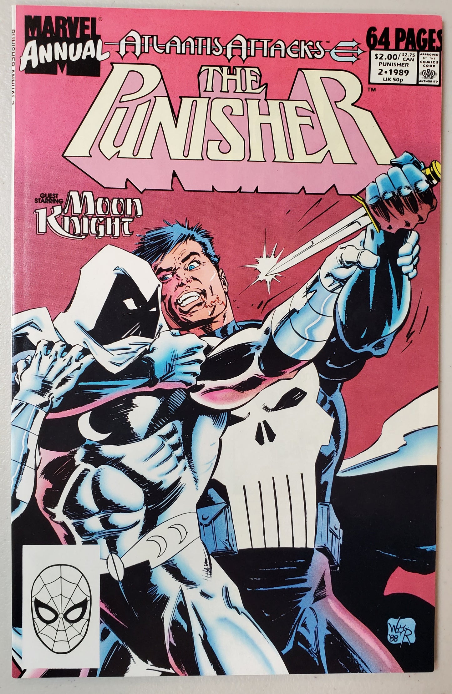 PUNISHER ANNUAL #2 (PUNISHER VS MOON KNIGHT) 1989 Punisher MARVEL COMICS   